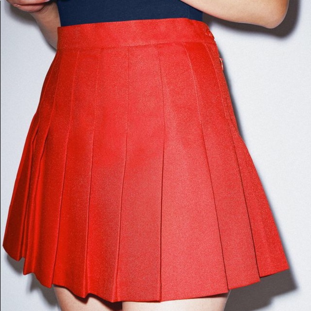 🖤 American apparel red tennis skirt